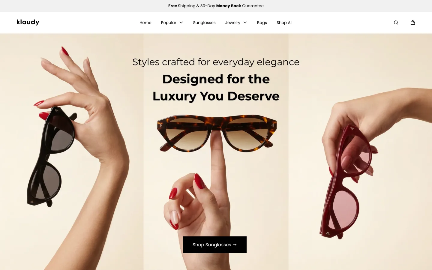 Website gebouwd door Boosthouse — kloudyjewelry.com